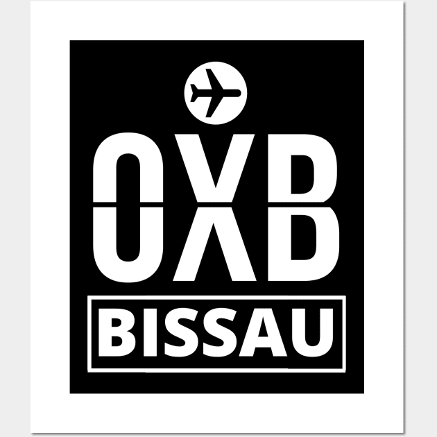 OXB - Bissau airport code Wall Art by Luso Store